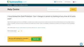 
                            11. I have booked the Gold Protection. Can I change or cancel my booking ...