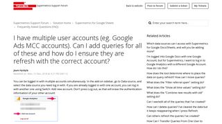 
                            13. I have multiple user accounts (eg. Google Ads MCC accounts). Can I ...