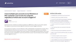 
                            12. I have multiple user accounts on my Windows or Mac computer. Can I ...