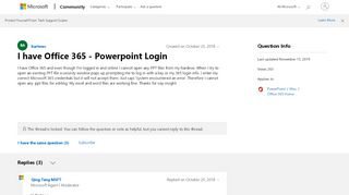 
                            4. I have Office 365 - Powerpoint Login - Microsoft Community