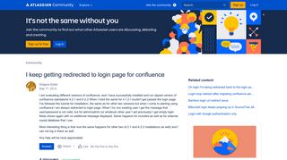 
                            8. I keep getting redirected to login page for confluence - Atlassian ...