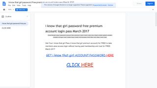 
                            12. i know that girl password free premium account login pass March 2017