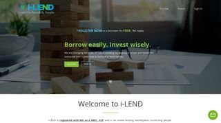 
                            2. i-Lend: Peer-to-Peer Lending India | Invest P2P, Personal Loans