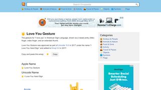 
                            4. ? I Love You Hand Sign Emoji - Emojipedia