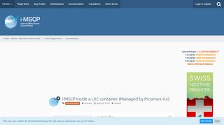 
                            12. i-MSCP inside a LXC container (Managed by Proxmox 4.x ...