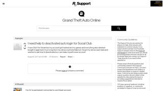 
                            6. I need help to deactivated auto login for Social Club - Rockstar Games ...