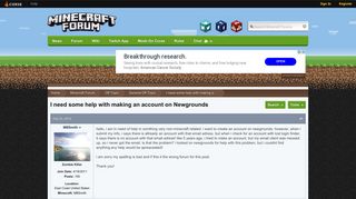 
                            7. I need some help with making an account on Newgrounds - General ...