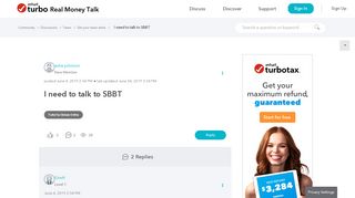 
                            7. I need to talk to SBBT - TurboTax® Support - Get Help Using TurboTax