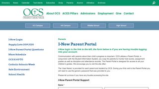 
                            4. I-Now Parent Portal – Owensboro Catholic Schools