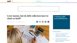 
                            13. I owe money, but do debt collectors have to chase so hard? | Stuff.co.nz