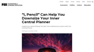 
                            12. “I, Pencil” Can Help You Downsize Your Inner Central ...