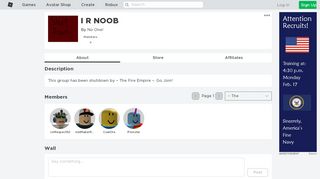 
                            4. I R NOOB - Roblox