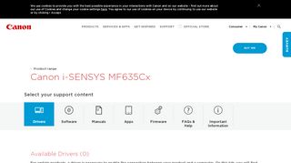 
                            6. i-SENSYS MF635Cx - Support - Download drivers, software ... - Canon