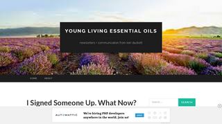 
                            8. I Signed Someone Up. What Now? | Young Living Essential Oils