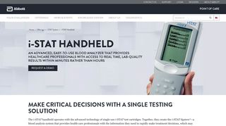 
                            11. i-STAT Handheld Blood Analyzer | Abbott Point of Care