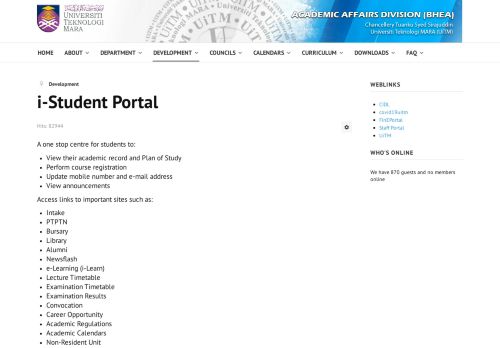 Student portal uitm Uitm Student