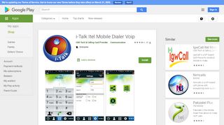 
                            11. i-Talk Itel Mobile Dialer Voip - Apps on Google Play