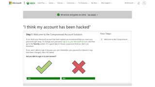 
                            12. I think my account has been hacked - Xbox Support