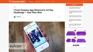 
                            5. I Took Couples App Between's 14 Day Challenge ... - Vulcan Post