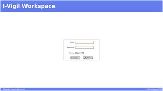 
                            2. :: I-Vigil Workspace :: Login page