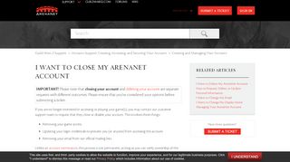 
                            1. I Want to Close My ArenaNet Account – Guild Wars 2 Support