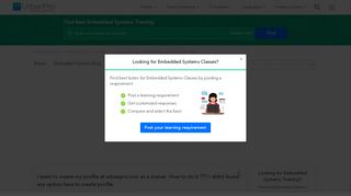 
                            8. I want to create my profile at urbanpro.com... - UrbanPro