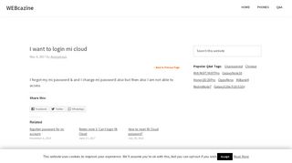 
                            8. I want to login mi cloud - WEBCAZINE