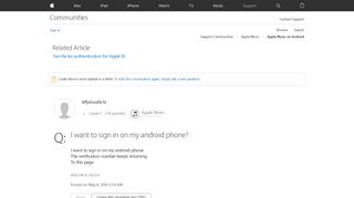 
                            7. I want to sign in on my android phone? - Apple Community - Apple ...