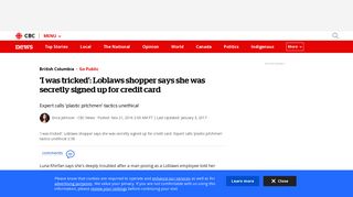 
                            11. 'I was tricked': Loblaws shopper says she was secretly signed up for ...