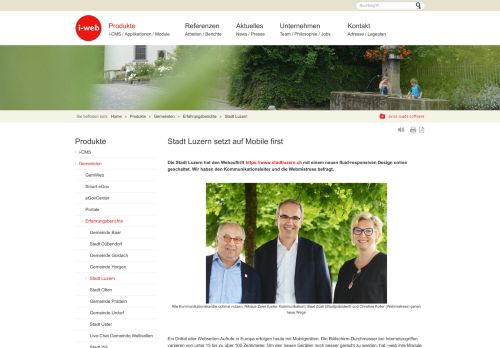 
                            5. i-web Online: Stadt Luzern - Innovative Web AG