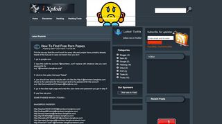 
                            11. i-Xploit: How To Find Free Porn Passes