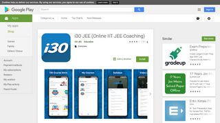 
                            3. i30 JEE (Online IIT JEE Coaching) - Google Play पर ऐप्लिकेशन
