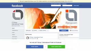 
                            1. I7 Group - International Trader - Inicio | Facebook