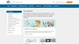 
                            3. IA - systemet - AFA Försäkring