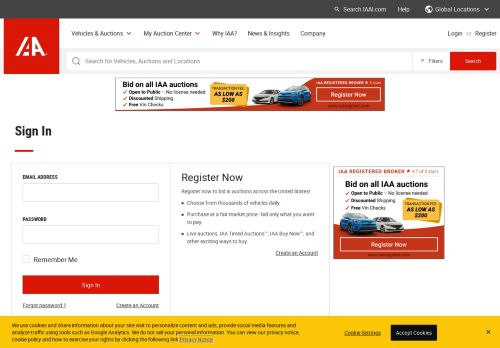 
                            4. IAA - Insurance Auto Auctions: Buyer Login