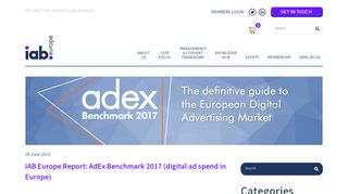 
                            13. IAB Europe Report: AdEx Benchmark 2017 (digital ad spend in ...