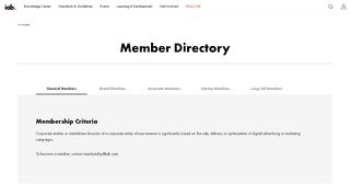 
                            9. IAB Member Directory