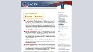 
                            11. IAE: ESRS (Electronic Subcontracting Reporting System)