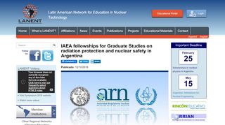 
                            13. IAEA fellowships for Graduate Studies on radiation protection and ...