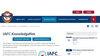 
                            10. IAFC KnowledgeNet - International Association of Fire Chiefs