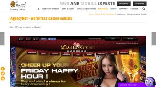
                            7. iAgencyNet Casino Website | WordPress CMS - Dart Innovations