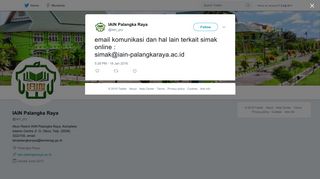 
                            10. IAIN Palangka Raya on Twitter: 