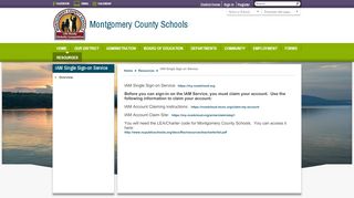 
                            9. IAM Single Sign-on Service / Overview - Montgomery County Schools