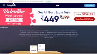 
                            13. IAS Exam 2019 : Online Tests for IAS - Prelims and Mains Exam ...