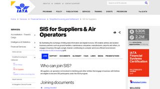 
                            3. IATA - SIS for Suppliers
