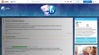 
                            2. IB docs is offically shutdown : IBO - Reddit