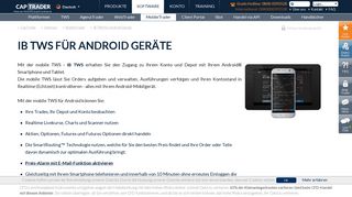 
                            10. IB TWS für Android Geräte - captrader.com