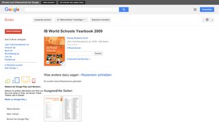 
                            12. IB World Schools Yearbook 2009 - Google Books-Ergebnisseite