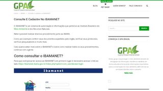 
                            2. IBAMANET → Consulte aqui (ONLINE) - GPA Brasil