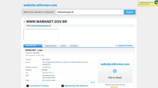 
                            5. ibamanet.gov.br at WI. IBAMA-NET - Login - Website Informer